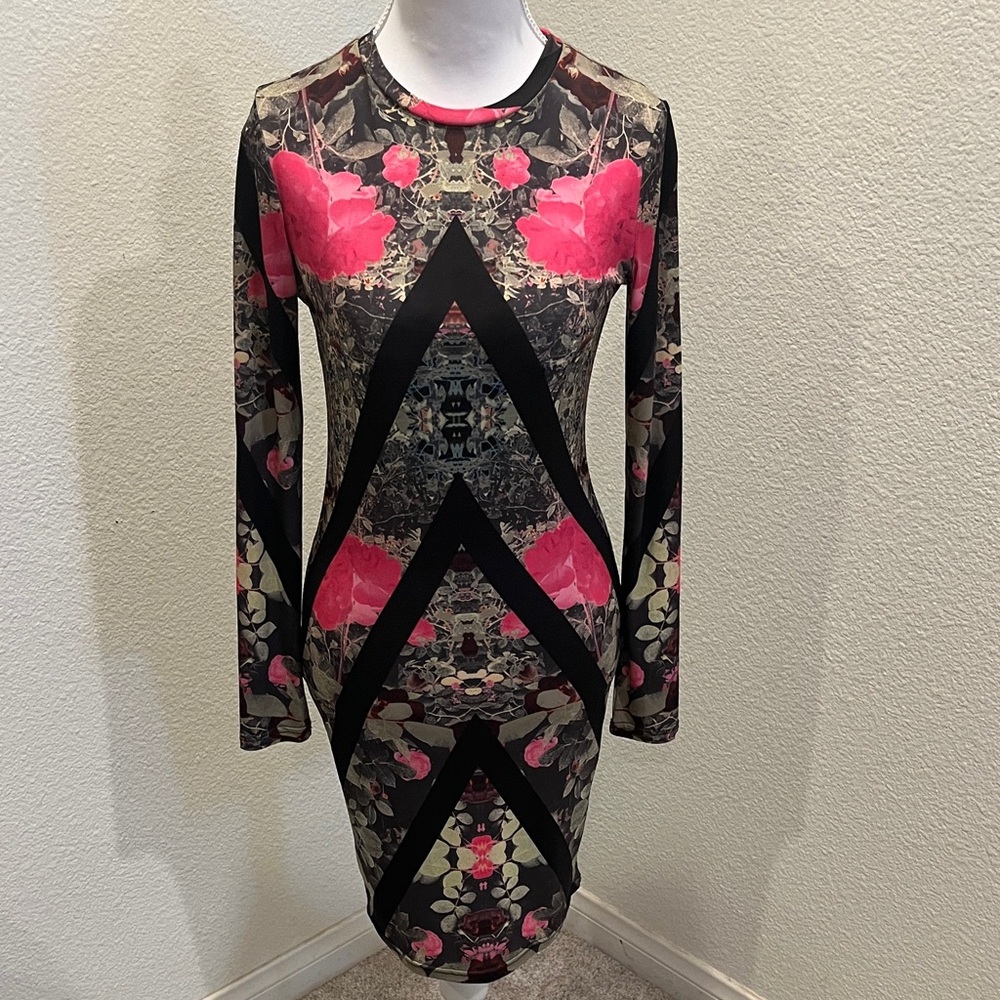Floral Long Sleeve Dress